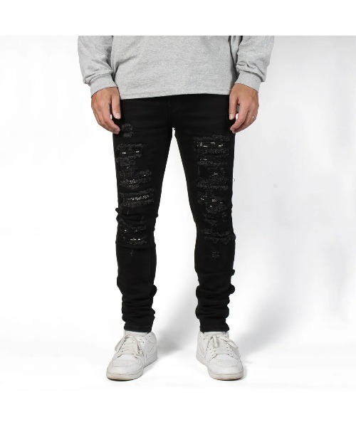 mnml（ミニマル）の「【mnml】X165 PAISLEY STRETCH DENIM [I]（デニムパンツ・メンズ・ブラック系その他/ブルー系その他・38/36/32/30/28/34）」の16枚目の写真