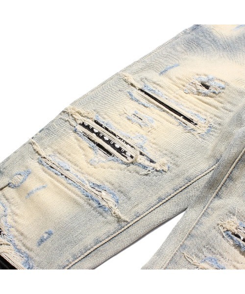 mnml】X165 PAISLEY STRETCH DENIM [I]（デニムパンツ）｜mnml