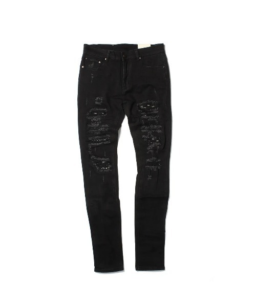 ミニマルPaisley Stretch Denim Blue/Black ミニマルPaisley Stretch Denim Blue/Black ミニマルPaisley Stretch