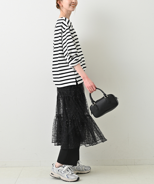 SLOBE IENA（スローブイエナ）の「《3サイズ展開/追加》スティックパンツ（スラックス・レディース・ブラック・36/38/40）」の4枚目の写真