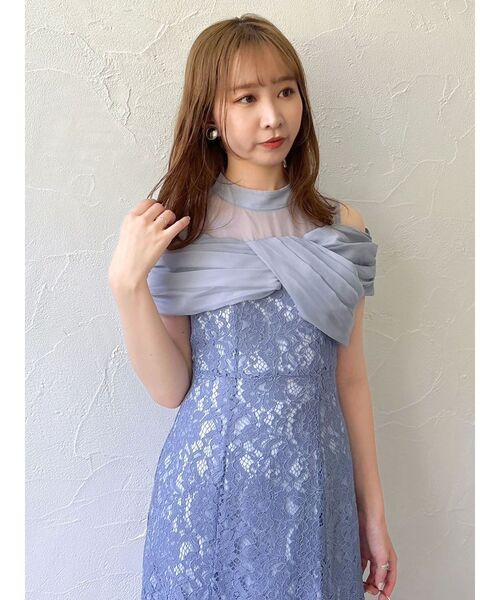 オーガンベールマーメイドドレス（ドレス）｜dazzlin（ダズリン）の