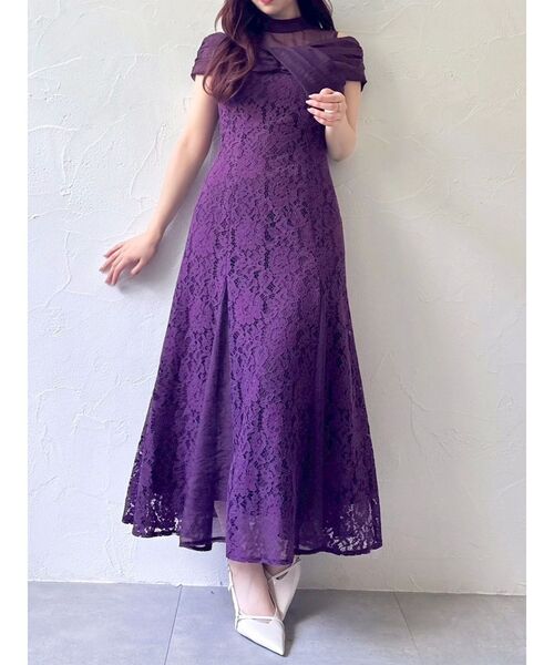 オーガンベールマーメイドドレス（ドレス）｜dazzlin（ダズリン）の