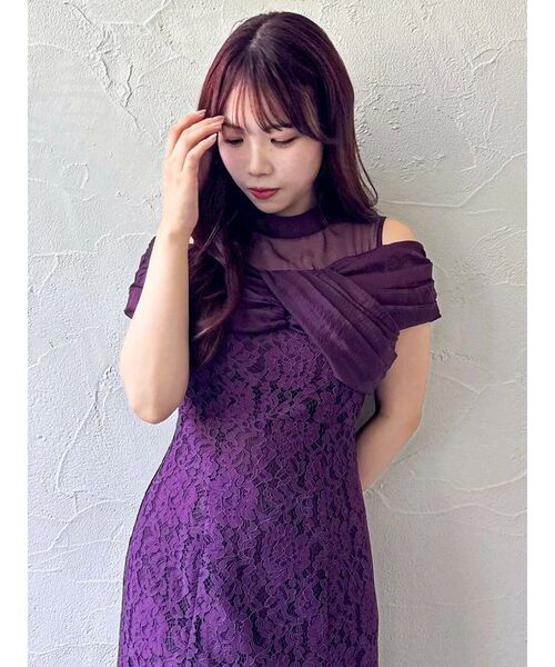 オーガンベールマーメイドドレス（ドレス）｜dazzlin（ダズリン）の