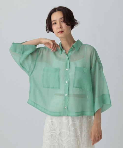 シャツ/ブラウス(長袖/七分) juemi short chiffon shirt JUEMI（シャツ/ブラウス(長袖/七分)）のフリマアイテム一覧