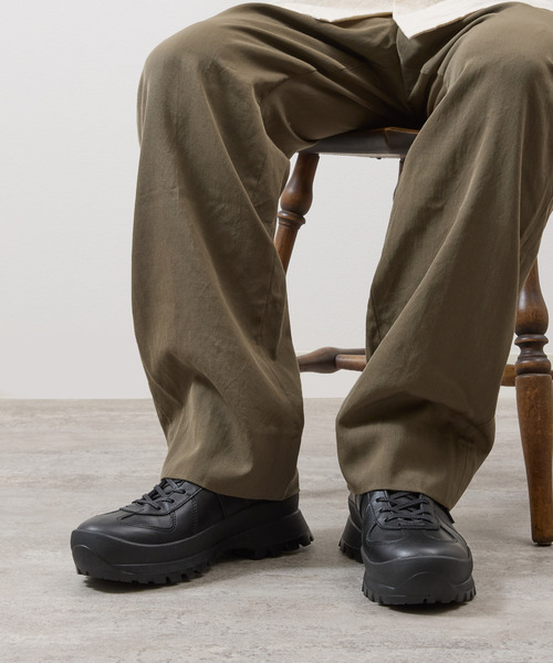 And A（アンドエー）の「PADRONE パドローネ / GERMAN TRAINER BOOTS 884C Vibram ビブラムソールジャーマントレーナー ミドルブーツ / PU8840-1105（スニーカー・メンズ・ブラック系その他/ブラック・42/41/40/43）」の3枚目の写真