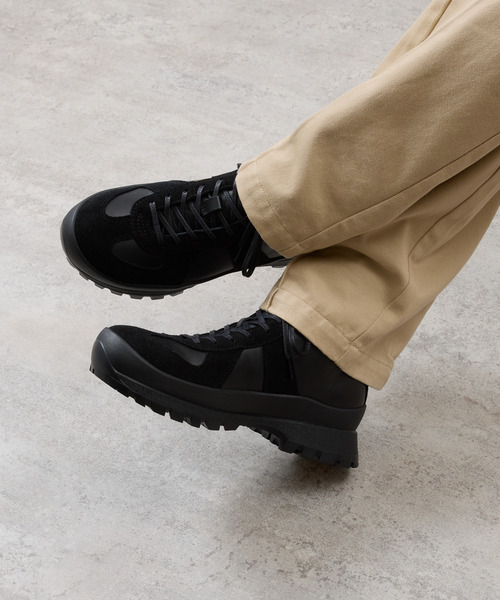 And A（アンドエー）の「PADRONE パドローネ / GERMAN TRAINER BOOTS 884C Vibram ビブラムソールジャーマントレーナー ミドルブーツ / PU8840-1105（スニーカー・メンズ・ブラック系その他/ブラック・42/41/40/43）」の4枚目の写真