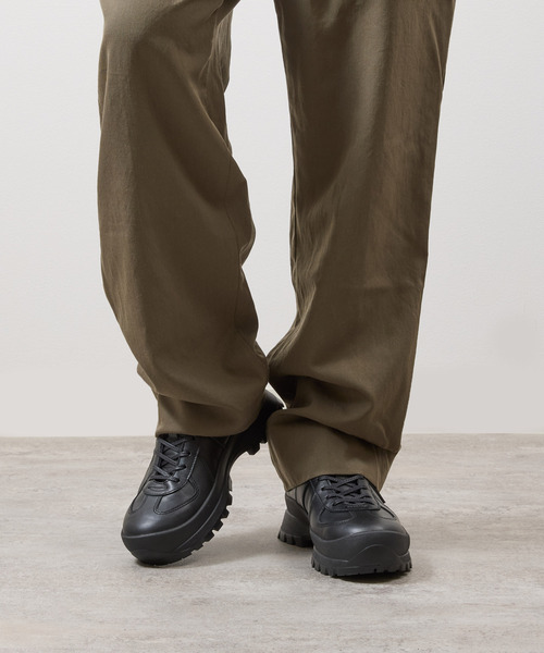 And A（アンドエー）の「PADRONE パドローネ / GERMAN TRAINER BOOTS 884C Vibram ビブラムソールジャーマントレーナー ミドルブーツ / PU8840-1105（スニーカー・メンズ・ブラック系その他/ブラック・42/41/40/43）」の5枚目の写真