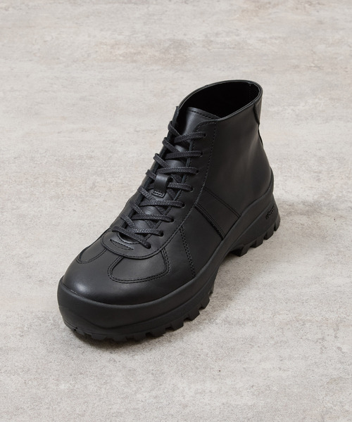And A（アンドエー）の「PADRONE パドローネ / GERMAN TRAINER BOOTS 884C Vibram ビブラムソールジャーマントレーナー ミドルブーツ / PU8840-1105（スニーカー・メンズ・ブラック系その他/ブラック・42/41/40/43）」の9枚目の写真