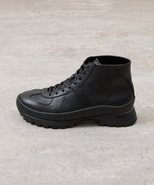 And A（アンドエー）の「PADRONE パドローネ / GERMAN TRAINER BOOTS 884C Vibram ビブラムソールジャーマントレーナー ミドルブーツ / PU8840-1105（スニーカー・メンズ・ブラック系その他/ブラック・42/41/40/43）」の10枚目の写真
