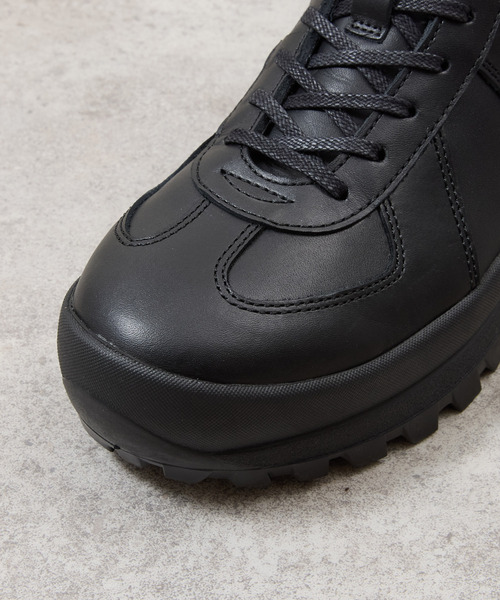 And A（アンドエー）の「PADRONE パドローネ / GERMAN TRAINER BOOTS 884C Vibram ビブラムソールジャーマントレーナー ミドルブーツ / PU8840-1105（スニーカー・メンズ・ブラック系その他/ブラック・42/41/40/43）」の11枚目の写真