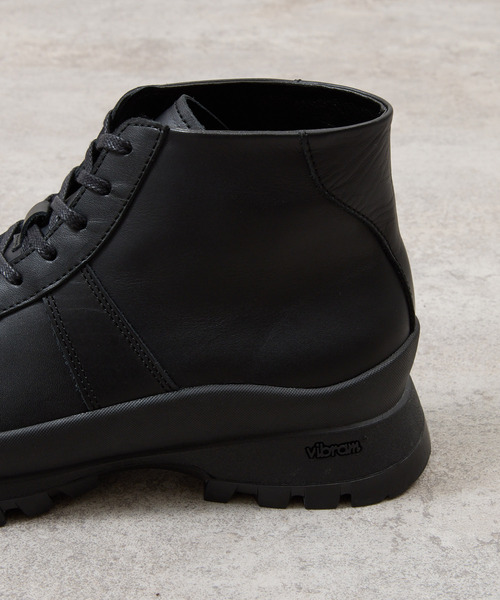 And A（アンドエー）の「PADRONE パドローネ / GERMAN TRAINER BOOTS 884C Vibram ビブラムソールジャーマントレーナー ミドルブーツ / PU8840-1105（スニーカー・メンズ・ブラック系その他/ブラック・42/41/40/43）」の13枚目の写真
