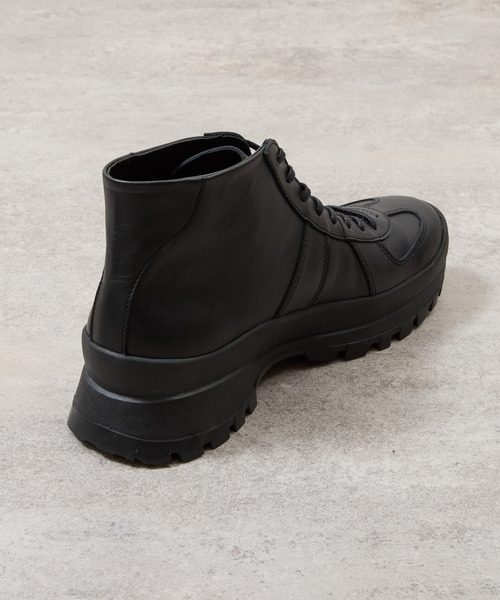 And A（アンドエー）の「PADRONE パドローネ / GERMAN TRAINER BOOTS 884C Vibram ビブラムソールジャーマントレーナー ミドルブーツ / PU8840-1105（スニーカー・メンズ・ブラック系その他/ブラック・42/41/40/43）」の15枚目の写真