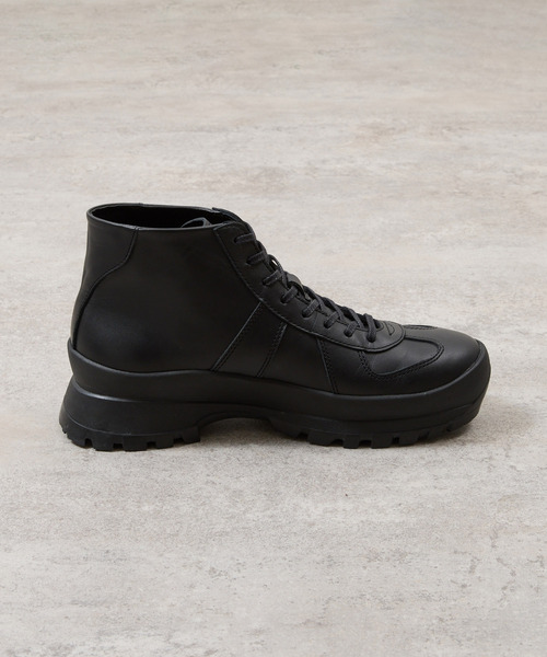 And A（アンドエー）の「PADRONE パドローネ / GERMAN TRAINER BOOTS 884C Vibram ビブラムソールジャーマントレーナー ミドルブーツ / PU8840-1105（スニーカー・メンズ・ブラック系その他/ブラック・42/41/40/43）」の16枚目の写真