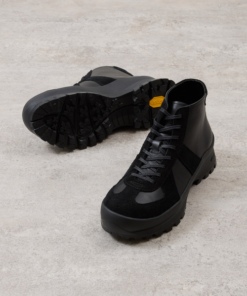 And A（アンドエー）の「PADRONE パドローネ / GERMAN TRAINER BOOTS 884C Vibram ビブラムソールジャーマントレーナー ミドルブーツ / PU8840-1105（スニーカー・メンズ・ブラック系その他/ブラック・42/41/40/43）」の22枚目の写真