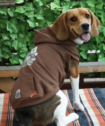 KRIFF MAYER（クリフメイヤー）の「【犬服･防寒･着脱簡単】DOGチルタイム裏起毛パーカー（ペットウェア）」