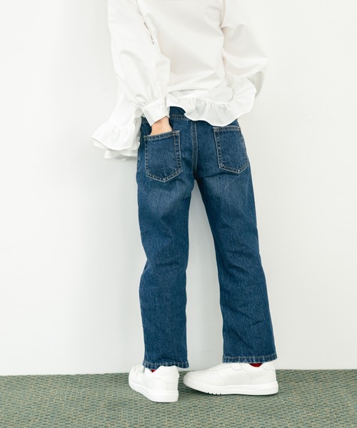 LOWRYS FARM（ローリーズファーム）の「デニムストレートパンツ　571650（デニムパンツ・キッズ・ライトブルー/ブラック/ブルー/ワンウォッシュ・110cm/120cm/130cm/140cm/150cm）」の18枚目の写真