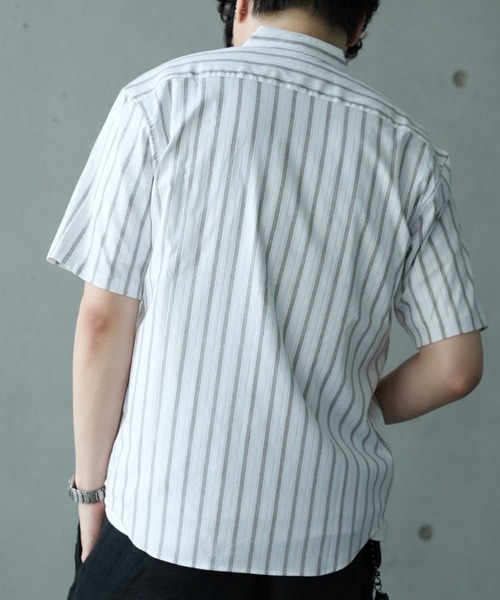 UNION STATION（ユニオンステーション）の「ドビージャガードSSバンドカラーシャツ（シャツ/ブラウス・メンズ・ホワイト系その他/ホワイト・L/LL/M）」の8枚目の写真