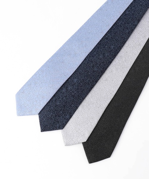 MONSIEUR NICOLE（ムッシュニコル）の「グラフィックジャカードネクタイ（ネクタイ・メンズ・ブラック/サックスブルー/ネイビー/ライトグレー・FREE）」の6枚目の写真