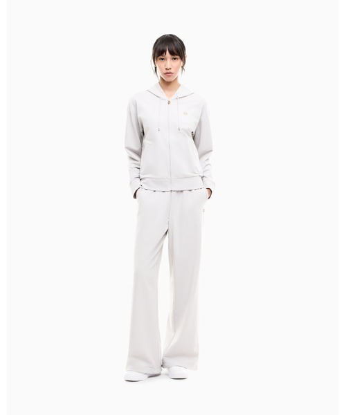 EMPORIO ARMANI EA7(エンポリオアルマーニイーエーセブン)の「<オンライン限定>【エンポリオ アルマーニ EA7】Core Lady ウィメンズ ジャージー トラックスーツ(セットアップ・レディース・ベージュ/カーキ/ブラック/ライトグレー・LARGE/MEDIUM/SMALL/X-SMALL)」の1枚目の写真