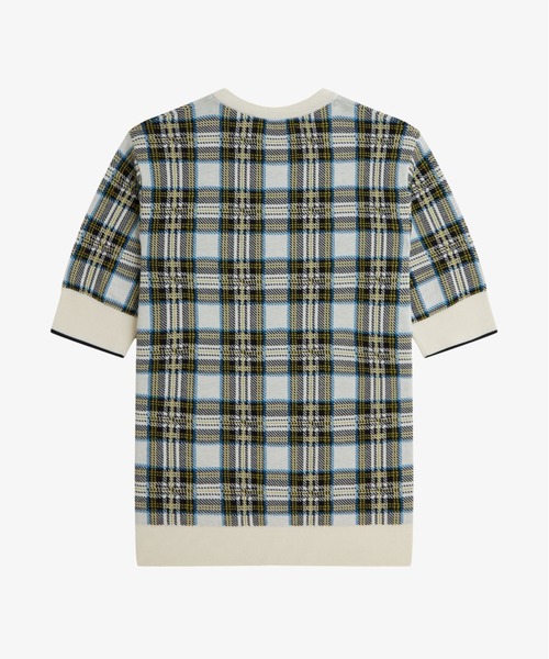 FRED PERRY(フレッドペリー)の「Tartan Knitted T-Shirt/タータンニットTシャツ(ニット/セーター・レディース・オフホワイト・10)」の7枚目の写真
