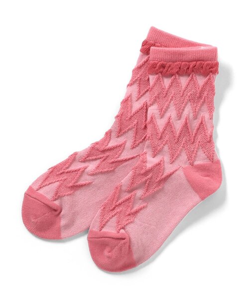 Ampersand(アンパサンド)の「ポップソックス(ソックス/靴下・キッズ・イエロー/ピンク/アイボリー/ローズ・12/18/15 /21)」の3枚目の写真