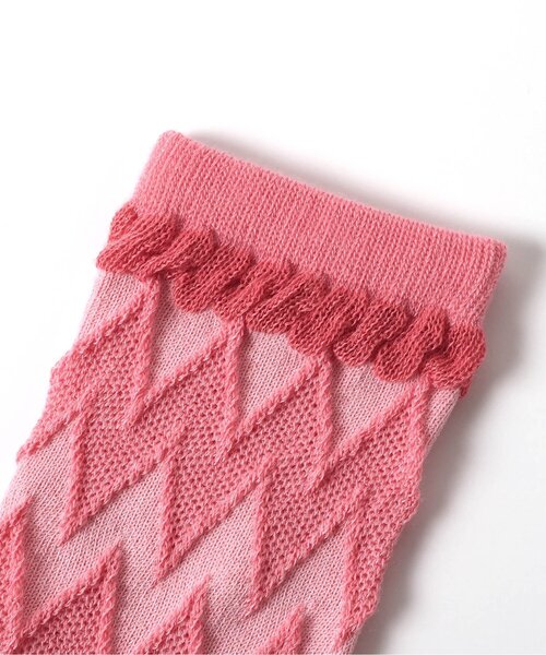 Ampersand(アンパサンド)の「ポップソックス(ソックス/靴下・キッズ・イエロー/ピンク/アイボリー/ローズ・12/18/15 /21)」の6枚目の写真