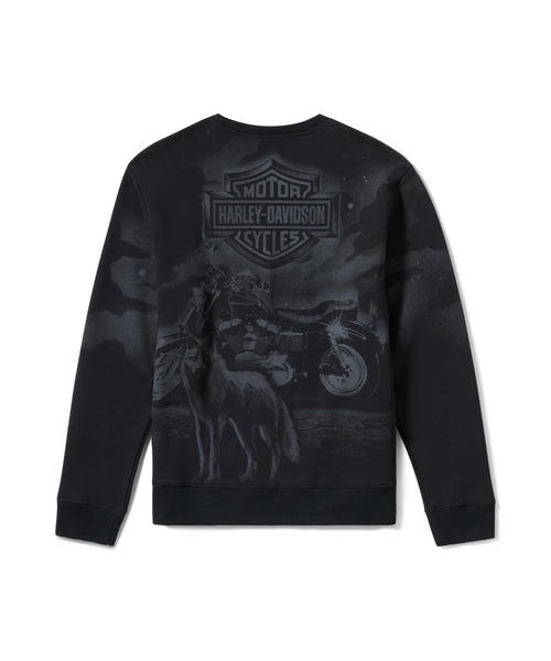 Harley-Davidson(ハーレーダビッドソン)の「ローンウルフ ローライダー クルーネック(Tシャツ/カットソー・メンズ・ブラック系その他・MEDIUM/SMALL/LARGE/X-LARGE/XX-LARGE)」の2枚目の写真