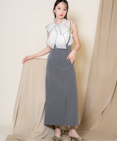 NOELA(ノエラ)の「チェーンサス付きタイトスカート(スカート・レディース・モカ/グレー/ベージュ・M/S)」の15枚目の写真