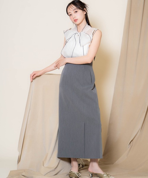 NOELA(ノエラ)の「チェーンサス付きタイトスカート(スカート・レディース・モカ/グレー/ベージュ・M/S)」の16枚目の写真