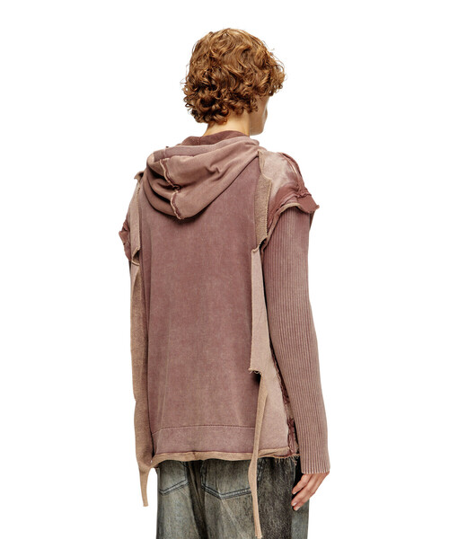 DIESEL（ディーゼル）の「メンズ ジップアップパーカー K-PELTO（ニット/セーター・メンズ・ブラウン・LARGE/X-LARGE/SMALL/X-SMALL/XX-LARGE/MEDIUM）」の4枚目の写真