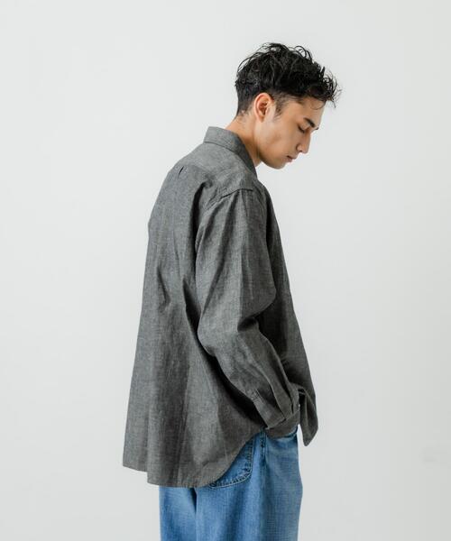 URBAN RESEARCH(アーバンリサーチ)の「『別注』LE VETEMENT ATLANTIQUE×UR シャンブレーシャツ(シャツ/ブラウス・メンズ・ブラック/ネイビー・MEDIUM/LARGE)」の6枚目の写真