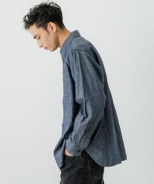 URBAN RESEARCH(アーバンリサーチ)の「『別注』LE VETEMENT ATLANTIQUE×UR シャンブレーシャツ(シャツ/ブラウス・メンズ・ブラック/ネイビー・MEDIUM/LARGE)」の17枚目の写真