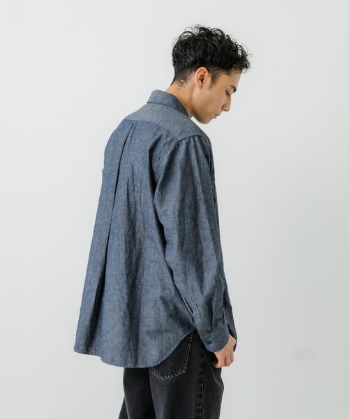 URBAN RESEARCH(アーバンリサーチ)の「『別注』LE VETEMENT ATLANTIQUE×UR シャンブレーシャツ(シャツ/ブラウス・メンズ・ブラック/ネイビー・MEDIUM/LARGE)」の20枚目の写真