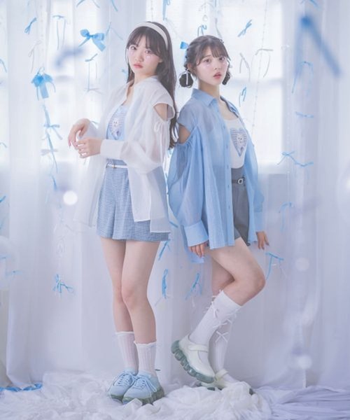 repipi armario（レピピ アルマリオ）の「【girly line】iDOLキュロット（その他パンツ・キッズ・ブルー系その他/グレー/ブラック・SMALL/MEDIUM/LARGE）」の12枚目の写真