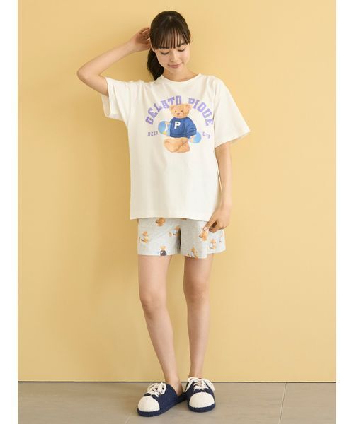セール】スポーティーベア総柄ショートパンツ（ルームウェア/パジャマ