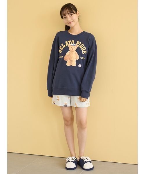 セール】スポーティーベア総柄ショートパンツ（ルームウェア/パジャマ