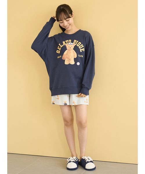 セール】スポーティーベア総柄ショートパンツ（ルームウェア/パジャマ