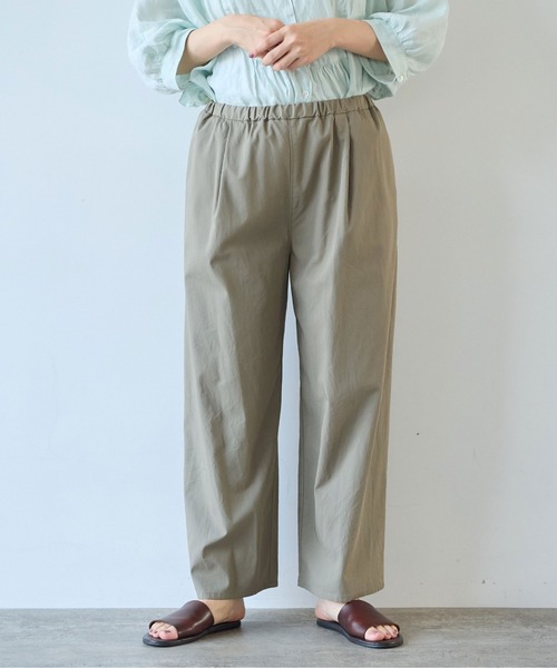 yuni（ユニ　）の「△80/2強撚コットンギャバwideパンツ（その他パンツ・レディース・ダークブラウン/ブラック/カーキ・FREE）」の22枚目の写真