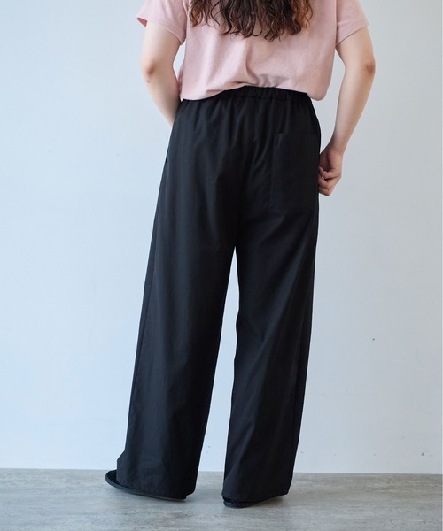 yuni（ユニ　）の「△80/2強撚コットンギャバwideパンツ（その他パンツ・レディース・ダークブラウン/ブラック/カーキ・FREE）」の17枚目の写真