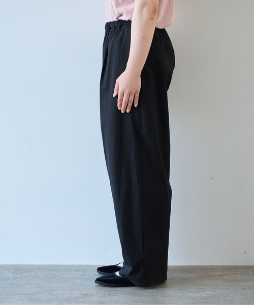 yuni（ユニ　）の「△80/2強撚コットンギャバwideパンツ（その他パンツ・レディース・ダークブラウン/ブラック/カーキ・FREE）」の19枚目の写真