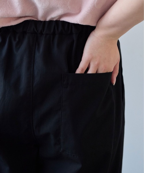 yuni（ユニ　）の「△80/2強撚コットンギャバwideパンツ（その他パンツ・レディース・ダークブラウン/ブラック/カーキ・FREE）」の11枚目の写真