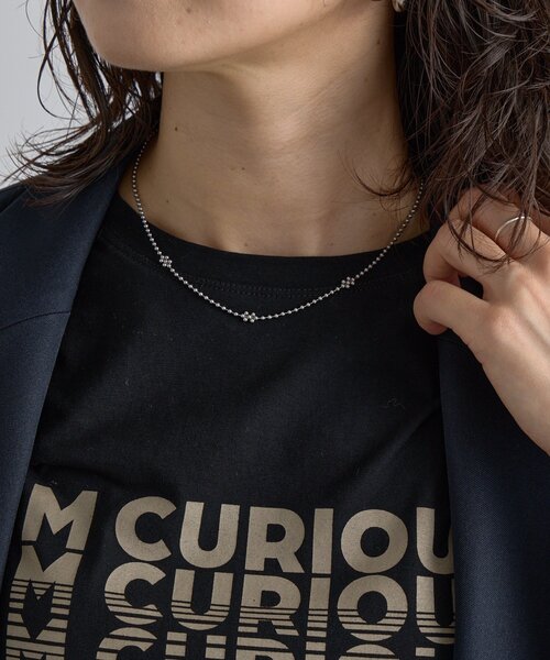 RIVE DROITE(リヴドロワ)の「【R.good(アールドットグッド)】ボールチェーンアクセントネックレス(ネックレス・レディース・シルバー/ゴールド・FREE)」の1枚目の写真