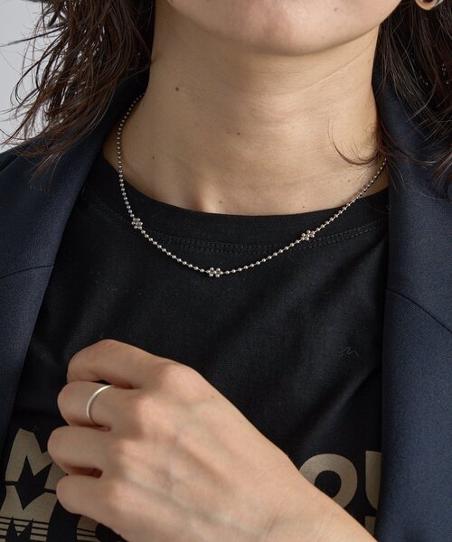 RIVE DROITE(リヴドロワ)の「【R.good(アールドットグッド)】ボールチェーンアクセントネックレス(ネックレス・レディース・シルバー/ゴールド・FREE)」の8枚目の写真