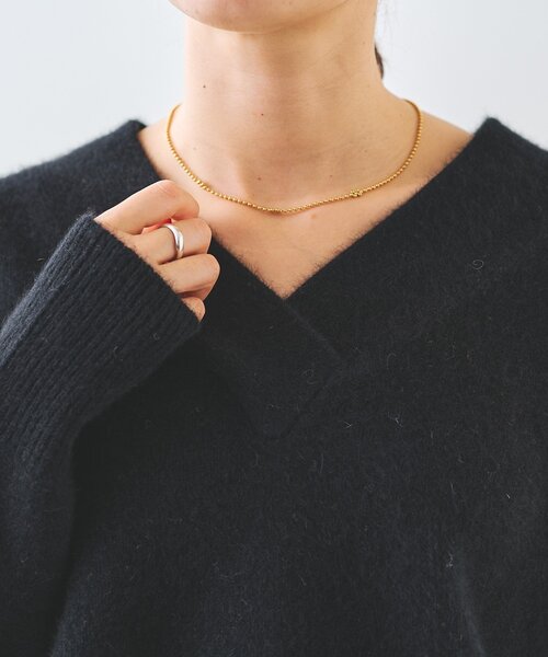RIVE DROITE(リヴドロワ)の「【R.good(アールドットグッド)】ボールチェーンアクセントネックレス(ネックレス・レディース・シルバー/ゴールド・FREE)」の11枚目の写真