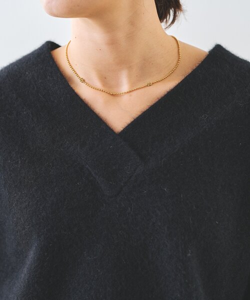 RIVE DROITE(リヴドロワ)の「【R.good(アールドットグッド)】ボールチェーンアクセントネックレス(ネックレス・レディース・シルバー/ゴールド・FREE)」の12枚目の写真
