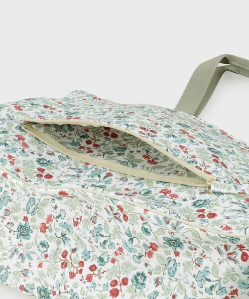 LAURA ASHLEY(ローラアシュレイ)の「【撥水加工/キャリーセット可】ロサ サンクタ柄 トラベル トートバッグ(トートバッグ・レディース・アイボリー系/ピンク系その他/ブルー系5・00)」の4枚目の写真