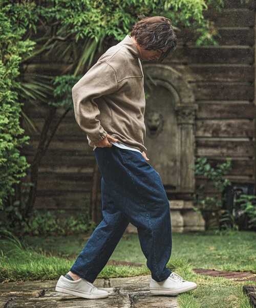 CAMBIO（カンビオ）の「mp14014- Denim Quilting Balloon Pants バルーンパンツ(CAM25AW-010)（その他パンツ・メンズ・ライトインディゴブルー/インディゴブルー・S/M/L）」の14枚目の写真