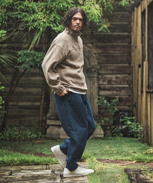 CAMBIO（カンビオ）の「mp14014- Denim Quilting Balloon Pants バルーンパンツ(CAM25AW-010)（その他パンツ・メンズ・ライトインディゴブルー/インディゴブルー・S/M/L）」の15枚目の写真