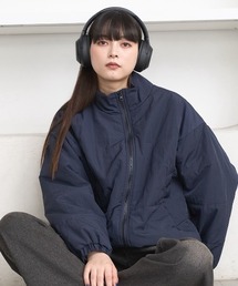 flaner | Loose ripstop padding blouson / ルーズリップストップ中綿ブルゾン(ダウンジャケット/コート)