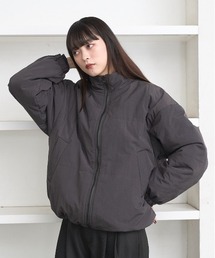 flaner | Loose ripstop padding blouson / ルーズリップストップ中綿ブルゾン(ダウンジャケット/コート)
